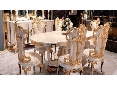 Luxury dining table dining table dining room wood tables baroque dining furniture new