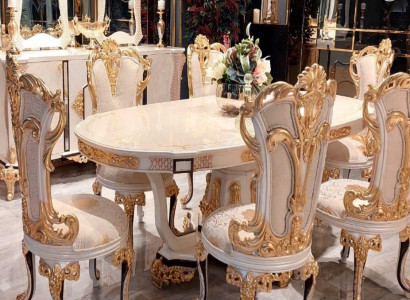 Luxury dining table dining table dining room wood tables baroque dining furniture new
