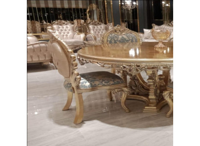 Dining room chair chair chairs wood luxury dining room dining fabric style baroque armrest