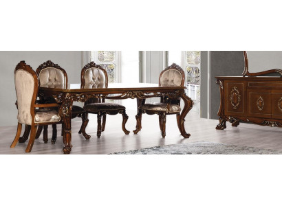 Dining room chair furniture wood luxury dining room dining fabric style baroque chairs
