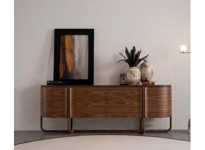 Brown luxury wood dresser modern sideboard living room furniture console