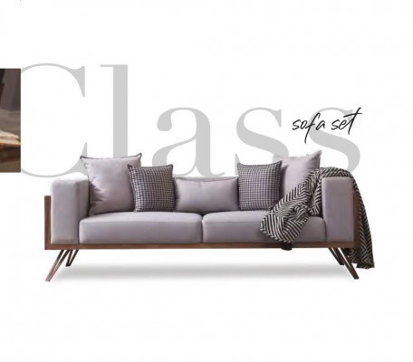 Modern sofa set 3+3+1 seater living room furniture wood frame