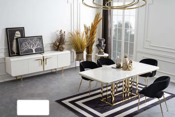 Luxury White Sideboard Modern Dresser Living Room Furniture New