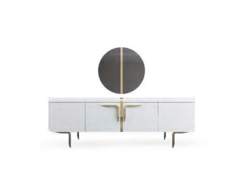 Luxury White Sideboard Modern Dresser Living Room Furniture New