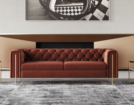 Sofa set seating cushions 4-piece. Living room set couches luxury