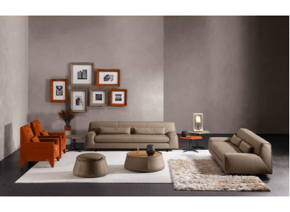 Sofa set couch upholstery leather sofa Prianera Italian furniture sofa