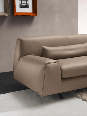Sofa 3 seater grey living room Prianera upholstery Italian furniture textile