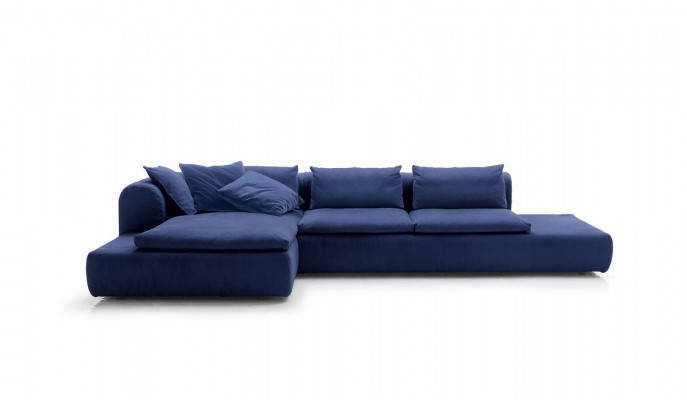 L-shaped sectional furniture blue sofas textile couch upholstery couches sofa