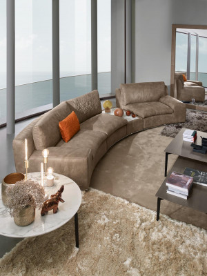 Villa Round Couch Design Living Landscape Round Sofa Couches Furniture Corner Sofa