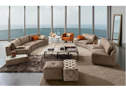 Villa Round Couch Design Living Landscape Round Sofa Couches Furniture Corner Sofa