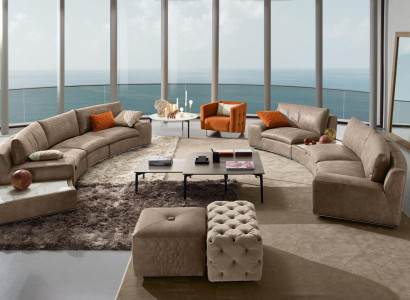 Villa Round Couch Design Living Landscape Round Sofa Couches Furniture Corner Sofa