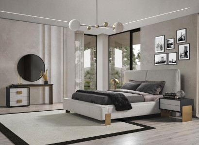 Bedroom set bed 2x nightstands dressing table luxury new 5-piece