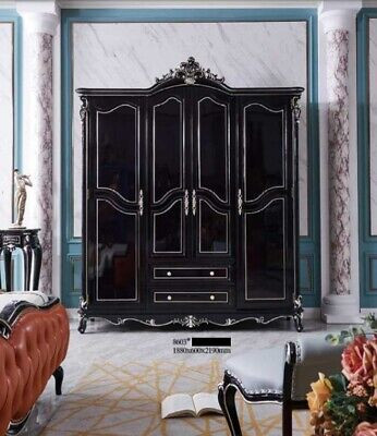 Classic wardrobe cabinets bedroom wardrobe wooden furniture baroque new