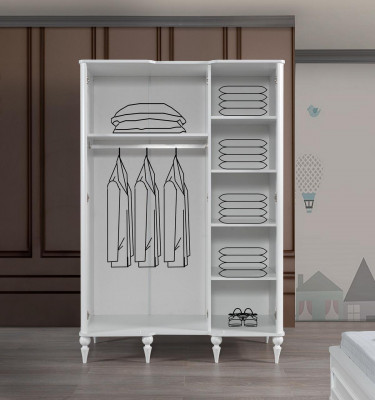 Classic children's room set complete bedroom 5-piece set wood