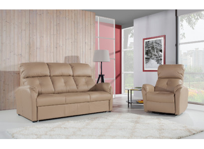 Sofa set 3+2 seater set design sofa upholstery couch 100% leather bed function