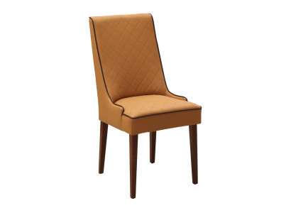 Set of 8x designer chairs leather armchair upholstered chairs dining room wooden restaurant chairs