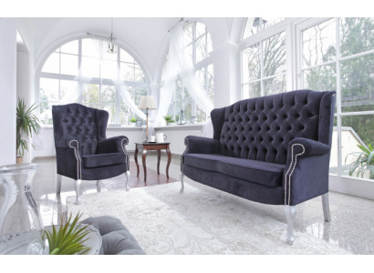 Classic Chesterfield Sofa Set 3+1 Seater Sofa Couch Upholstered Velvet