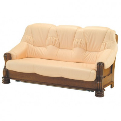 Classic sofa set wood leather 3+2+1 complete set seat cushion sofa set