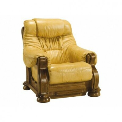 Country house leather sofas upholstery wooden frame 3+1+1 sofa set couch