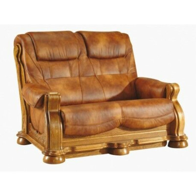 Classic leather couch sofa set complete set 3+2+2 wood frame upholstered couches