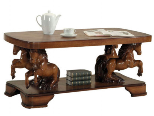 Real handcrafted horse wood table sofa tables side table 137cm classic sofa