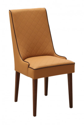 Set of 6x Designer Chairs Leather Armchair Upholstered Chairs Dining Room Wood Leather