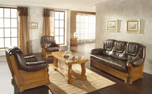 Classic Sofa Set 3+1 Seater Classic Living Room Landscape Sofas Couches