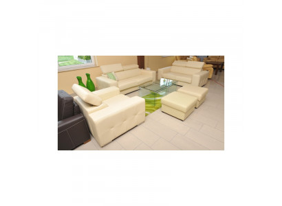 Genuine Leather Sofa Couch Sofa Set 3+2 Seating Modern Design Upholstered Set