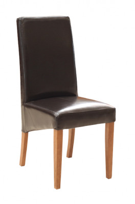 Design chair group 8x chairs set armchair 100% leather new dining room