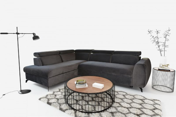Sofa Corner Sofa Living Area L-Shape Designer Sofa Luxury Corner Sofas Fabric Sofa Textile