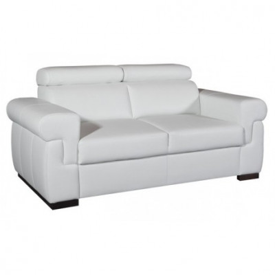 Sofa 2-seater design sofas upholstered modern seating fabric leather two-seater new