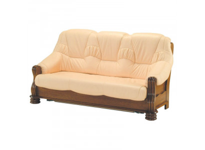 Luxury sofa 3-seater couch upholstery wood leather sofa set three-seater couches