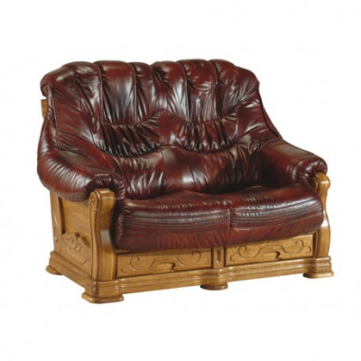 Two-seater couch, classic leather sofa, sofas, upholstered sofa, 2-seater leather