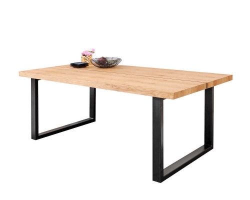 Dining table metal legs table natural wood new loft furniture tables furnishings