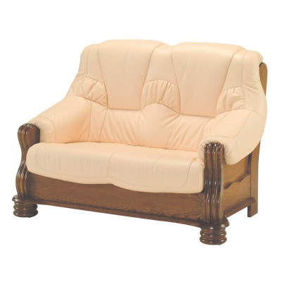 2-seater sofa couch sofas couches living room wood leather two-seater furniture new
