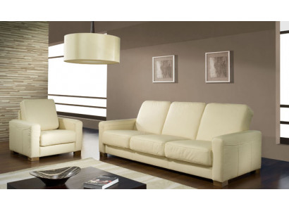 Two-seater couch classic leather sofa couch upholstered sofa 2-seater leather