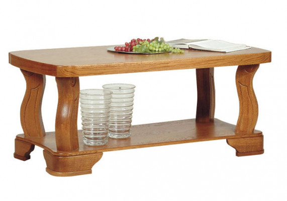 Handcrafted real wood sofa side tables classic living room table