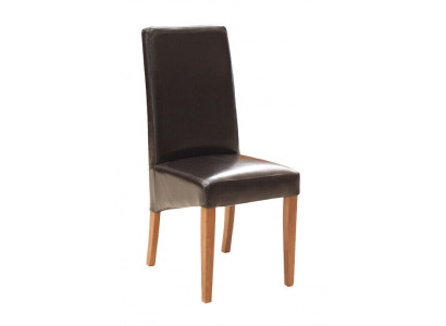Design chair 4x group armchairs chairs set 100% leather new dining room