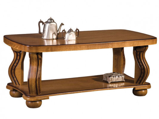 Handcrafted Real Wood Coffee Table Sofa Side Tables Classic Living Room Table