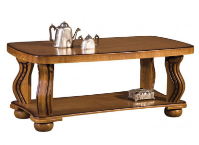 Handcrafted Real Wood Coffee Table Sofa Side Tables Classic Living Room Table