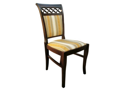 Design Set of 4x Armchairs Dining Room Chairs Wood Textile Upholstered Chairs Restaurant Fabric New Dining Room