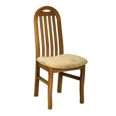 Set of 4 armchairs and chairs, design wood upholstery textile restaurant chairs dining room fabric