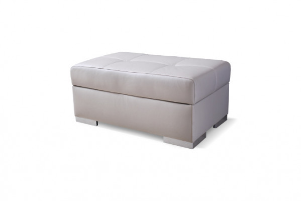 XXL footstool club lounge decor stool leather textile ottoman designer pouf