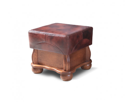 XXL Footstool Club Lounge Ottoman Leather Textile Ottoman Designer Pouf Ottoman