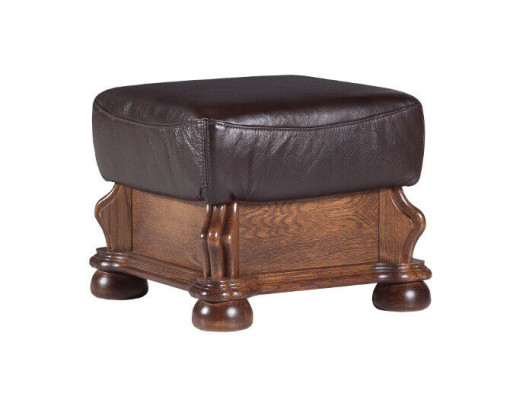 XXL Footstool Club Lounge Ottoman Leather Textile Ottoman Decor Designer Pouf