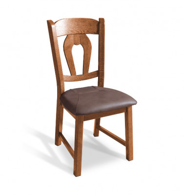 Dining chair 8x chair set armchair leather upholstery solid wood new gastro