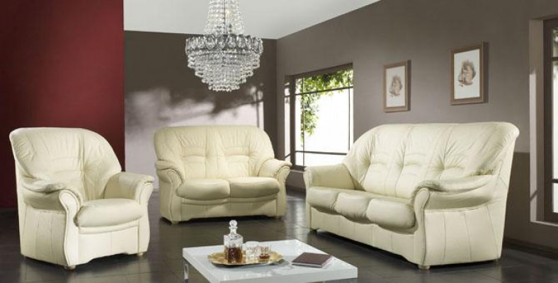 Sofas Couch Upholstery Suite Couches Faux Leather Sofa Set 3+2+1