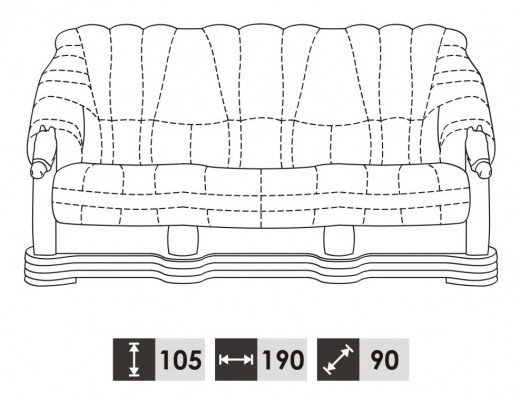Antique Style Leather Sofa Couch Suite 3+1 Seater Italian Leather Upholstery