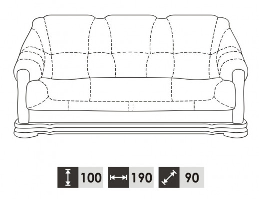 Sofa set 3+2 seater classic living room sofas couches upholstery new