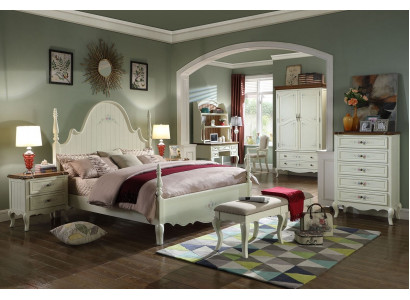 Upholstered Bed Luxury Bedroom Design Beds Textile Wood Bed Frame New